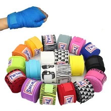 2 шт./упак. 5 м Весенняя хлопковая боксерская бандажная повязка тхэквондо Муай тайская повязка перчатки для рук обертывания спортивные защитные