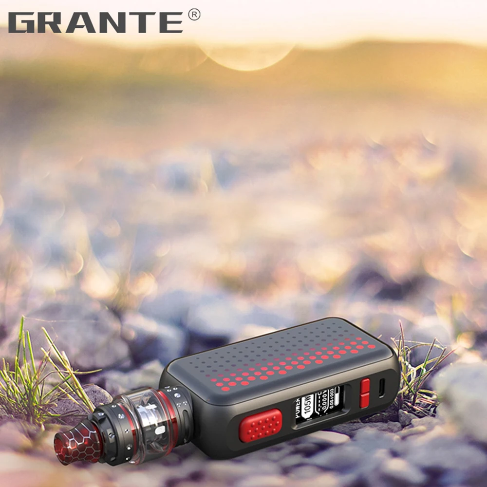 Grante Vape Box Mod Kit 3.5ml Top Filling Atomizer With 0.5 ohm Coil Without 18650 Battery Vape Mod Vaporizer VS SMOK X-Priv Kit7