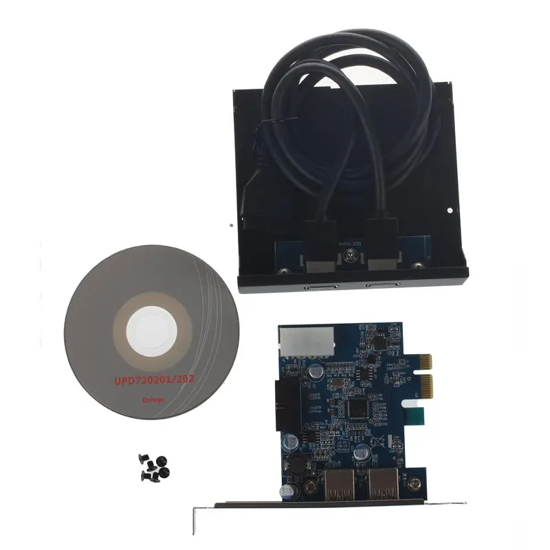 PCI Express E карта 2 порта концентратор адаптер + USB 3 0 Передняя панель 5 Гбит/с высокая