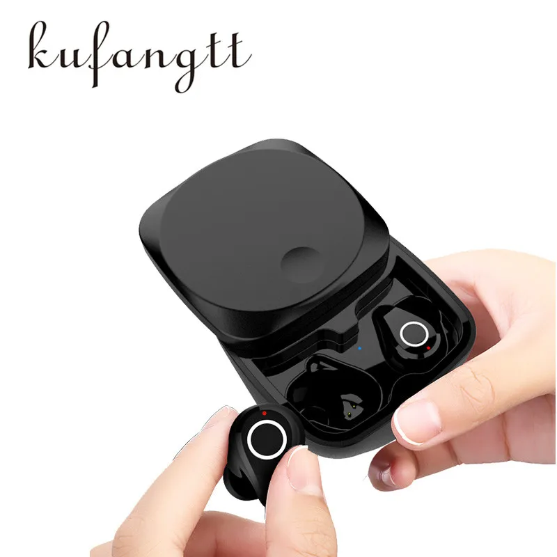 

Mini Ture Wireless Earphones With Microphone And Slide Type Charging Case Automatic Pairing Subwoofer In Ear Bluetooth Headset