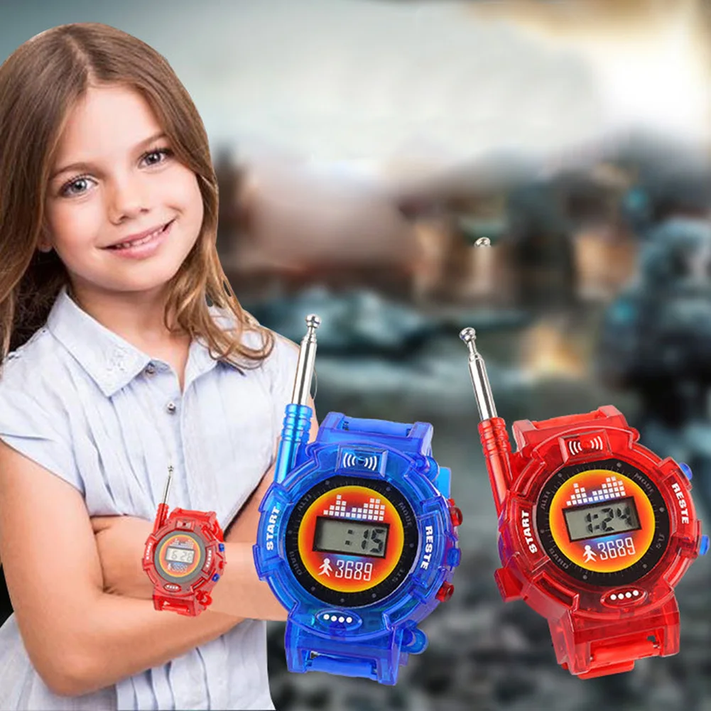 2 шт Детские часы-портативная рация интерактивная игрушка открытый 7 в 1 взаимодействие родителя и ребенка Interphone игрушка для детей Рождественский подарок