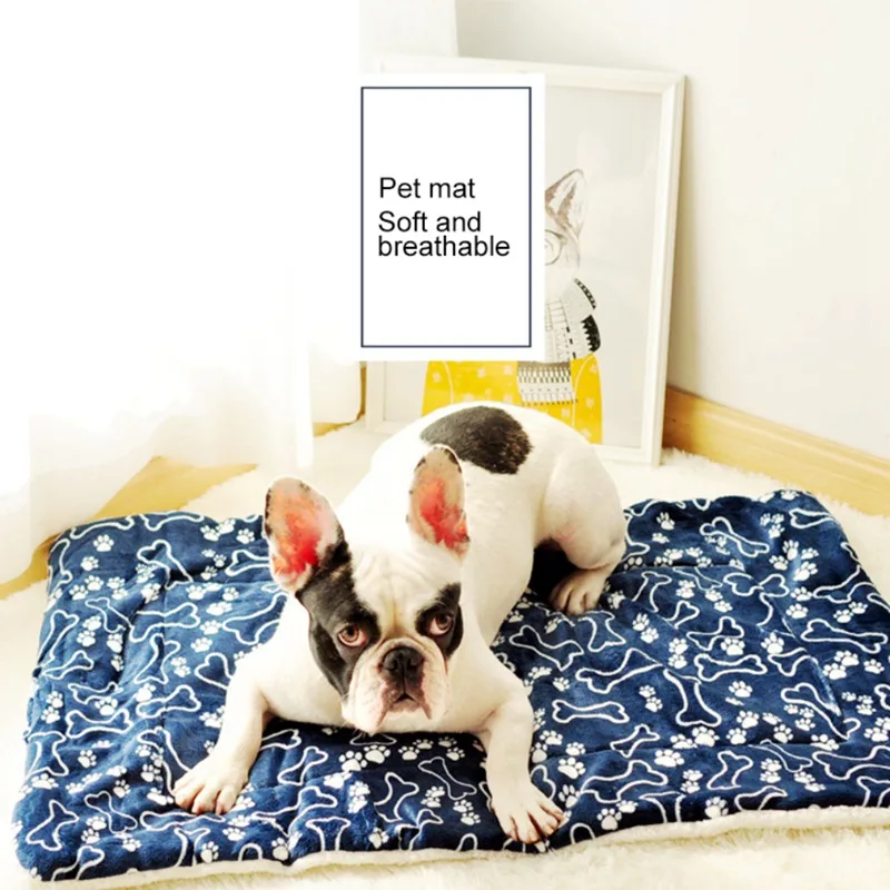 Большая собака коврик местный дом моющиеся коралловый бархатный коврик матрац для кошек собака диван-кровати для маленький средний