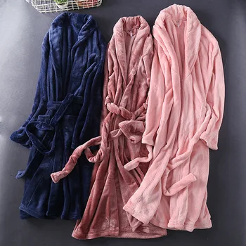 

Women's Nightdress Winter Flannel sleep Nightdress sleepwear Coral fleece Night gown