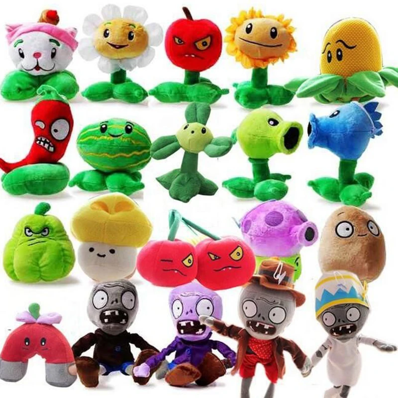 20pcs lot Plants vs Zombies Stuffed Plush font b Toys b font Fashion Games PVZ Soft