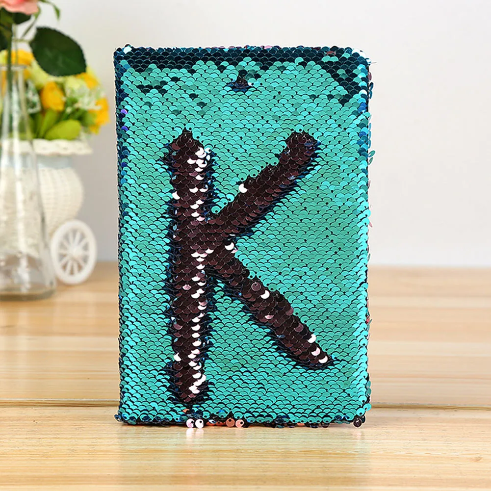 

Smooth Writing Fashion School Office English Letter Daily Memo Exquisite Colorful Sequins Eye-protect Gift Stationery Notebook