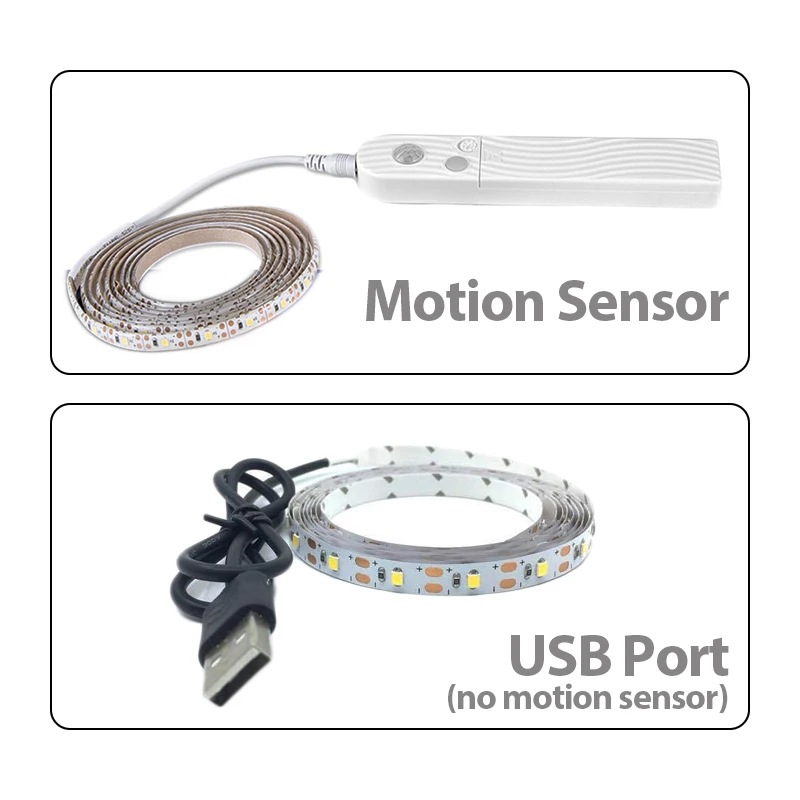 Светодиодная лента, светильник с датчиком движения, Светодиодная лента USB, ТВ ПОДСВЕТКА, детский ночник, домашний Рождественский декоративный светодиодный светильник