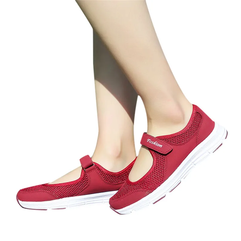 Fashion Sneakers Women Shoes Summer Sandals Anti Slip Fitness Running Sports Shoes 2cm Heels Breathable Running Shoes #2N06 (34)
