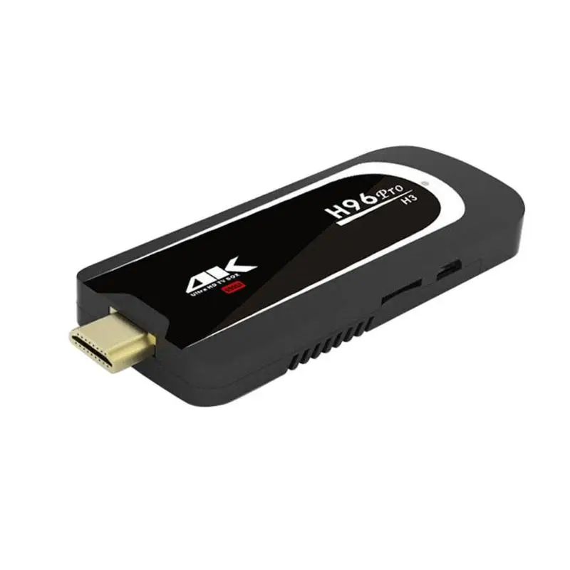 

ALLOYSEEED Home Audio TV Stick H96 Pro-H3 Mini PC 4K Android 7.1 S905X Quad Core 2GB+16GB 2.4G WiFi HDMI Smart TV Dongle Stick