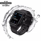 ★ Водонепроницаемый противоударный ударопрочный чехол Apple Watch серии 3 2 Мягкая силиконовая лента i ✔