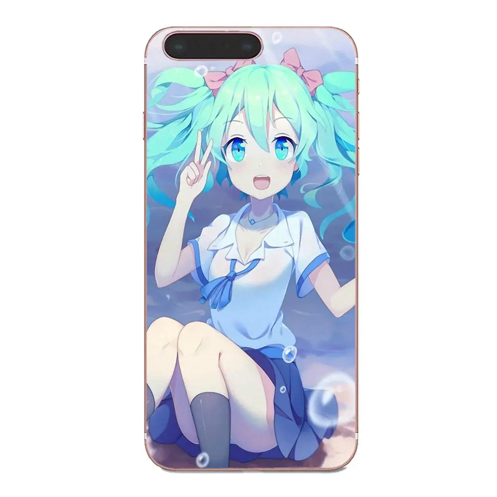 Чехол из ТПУ для Galaxy J1 J2 J3 J330 J4 J5 J6 J7 J730 J8 2015 2016 2017 2018 mini Pro Kawaii Cute Hatsune
