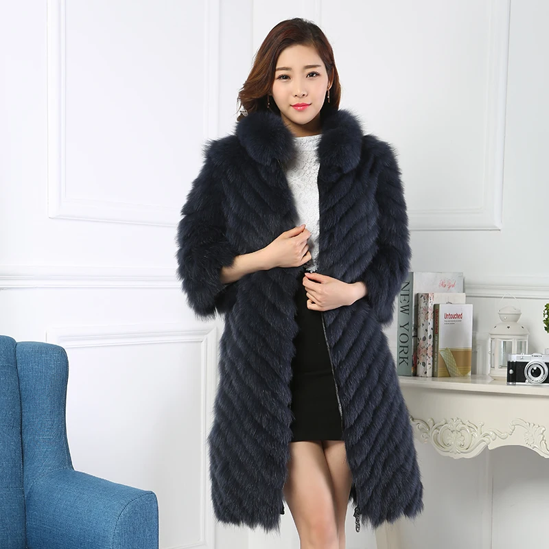 

2017 New Fashion Skins And Fur Coat In Fox Fur Coat