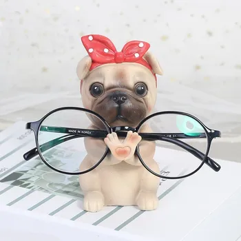 

Resin Glasses Holder Stand Dog Animal Modern Home Decor Cute Craft ElimElim