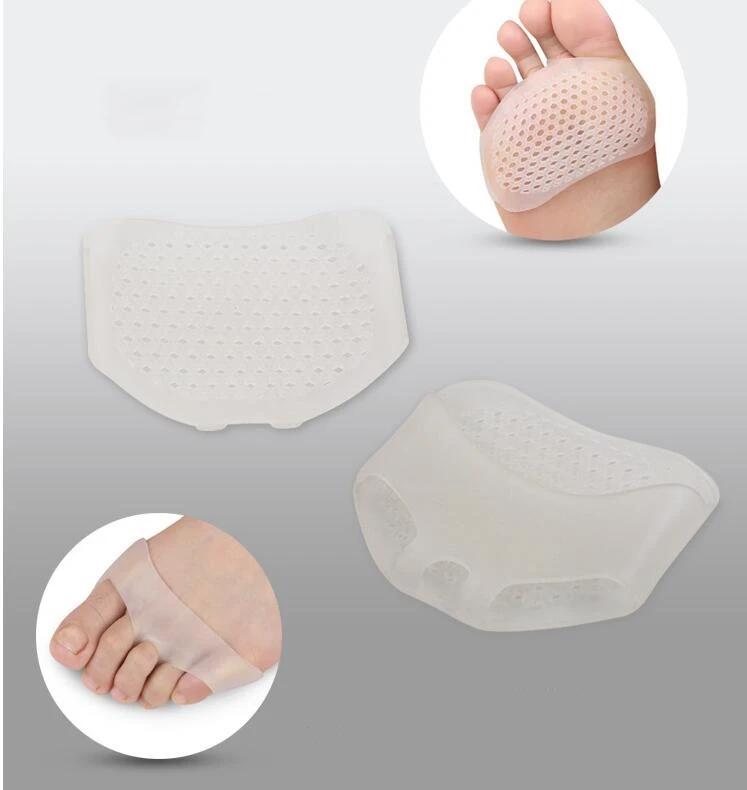 Дышащие поглощения силиконовые стельки Forefoot Pad высокий каблук анти скользкие средства ухода за кожей стоп Боль Здоровье и гигиена обувной