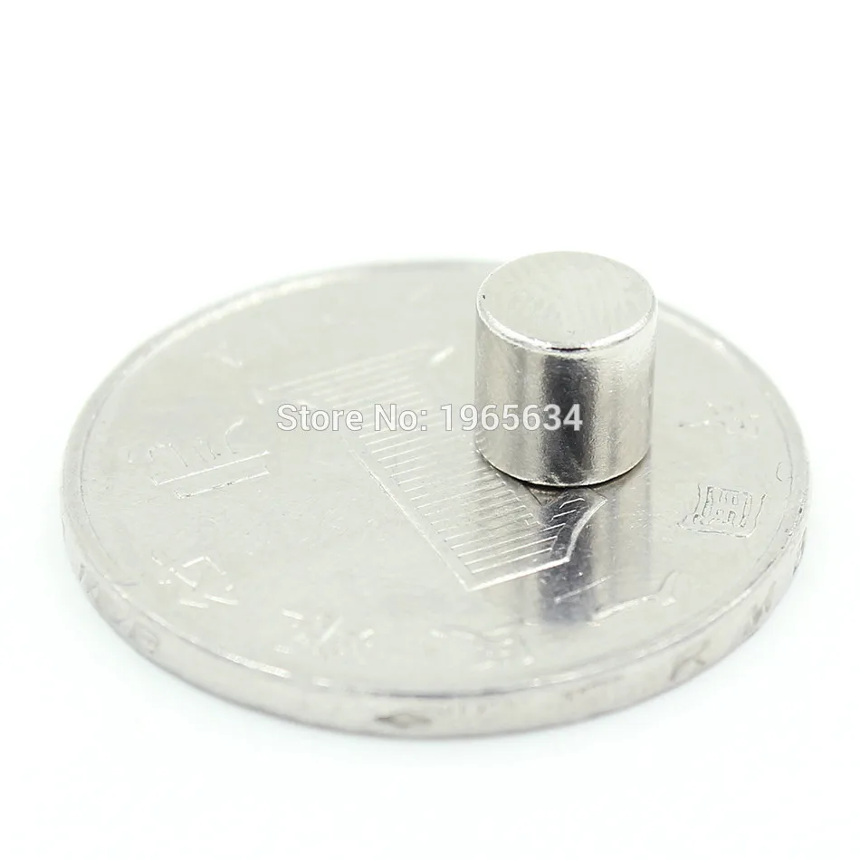 

1000pcs Neodymium N35 Dia 6mm X 6mm Strong Magnets Tiny Disc NdFeB Rare Earth For Crafts Models Fridge Sticking magnet 6x6mm