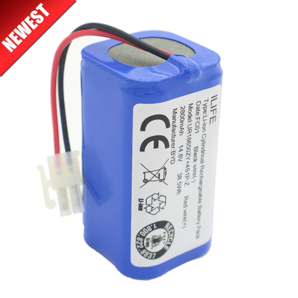 Cena Wysokiej jakości akumulator ILIFE ecovacs 14.8V 2800mAh robotic cleaner akcesoria części do Chuwi ilife V7s A6 V7s pro