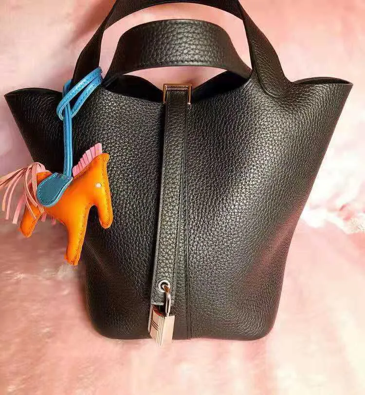 Женская сумка из натуральной кожи с замком, сумка через плечо, сумка-мессенджер, сумка-мешок, сумки с шарфом, 7 цветов, A1125 - Цвет: 18x14x19cm