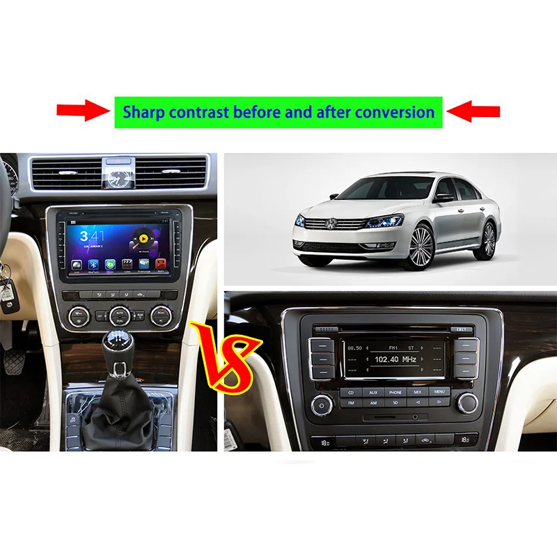 Cheap Liislee For VW Series Car DVD player Multimedia Audio Video Radio GPS Multi-Touch Screen Android Bluetooth Stereo Navigation 2