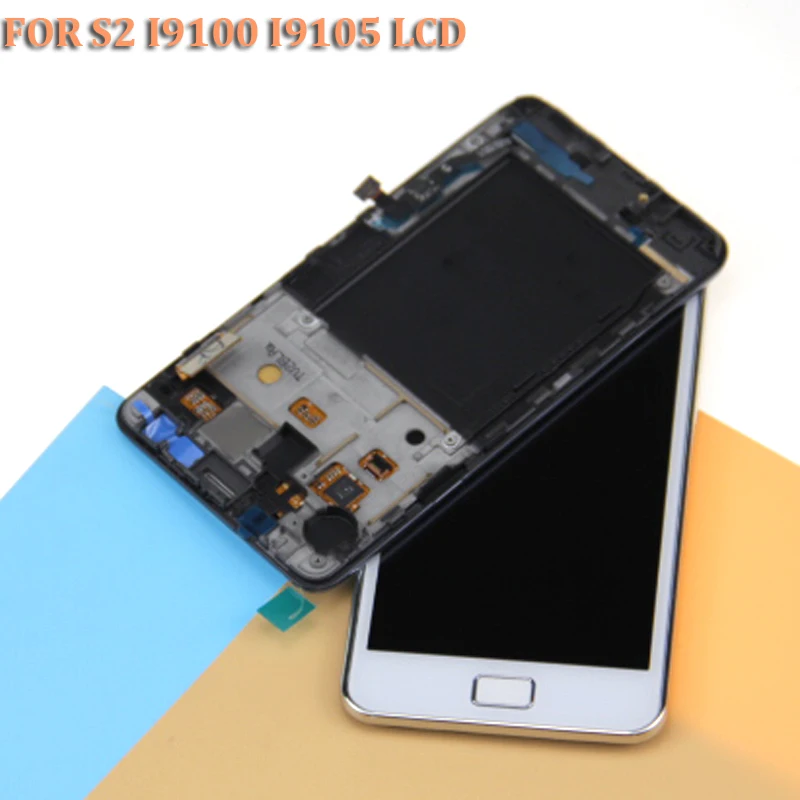 AMOLED LCDs для Samsung Galaxy S2 i9100 SII Plus i9105 ЖК дисплей сенсорный экран дигитайзер полная