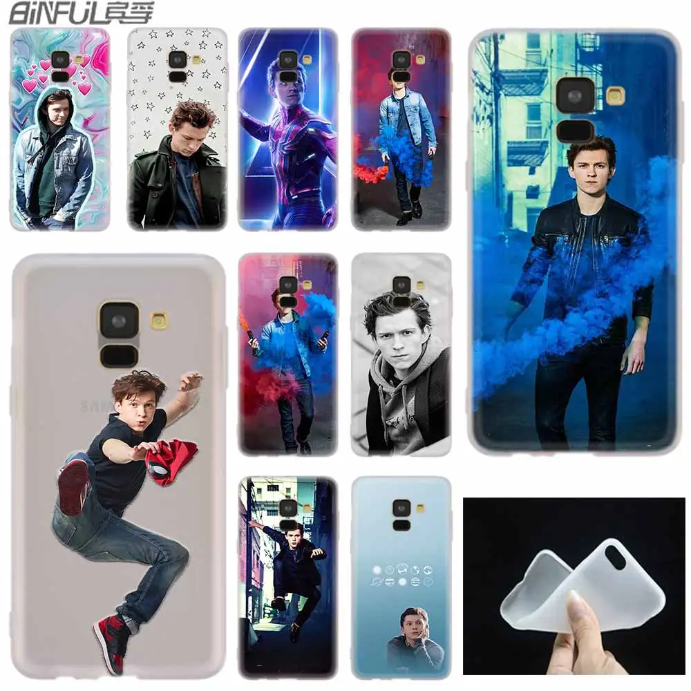 

Tom Holland case Silicone cover Phone Shell For Samsung A50 A70 A80 A30 A40 A90 A6 A8 A9 A7 A5 A3 Plus 2018 2017 2016 Star