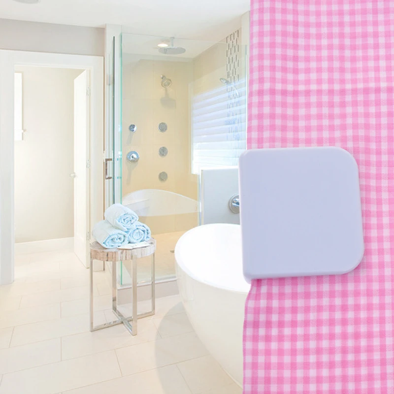 

2X Magic Self-adhesive Anti-Splash Shower Curtain Clips Stop Water Leaking Guard