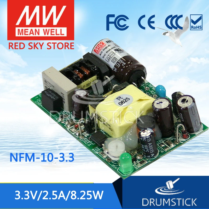 

Advantages MEAN WELL NFM-10-3.3 3.3V 2.5A meanwell NFM-10 3.3V 8.25W Switching Power Supply