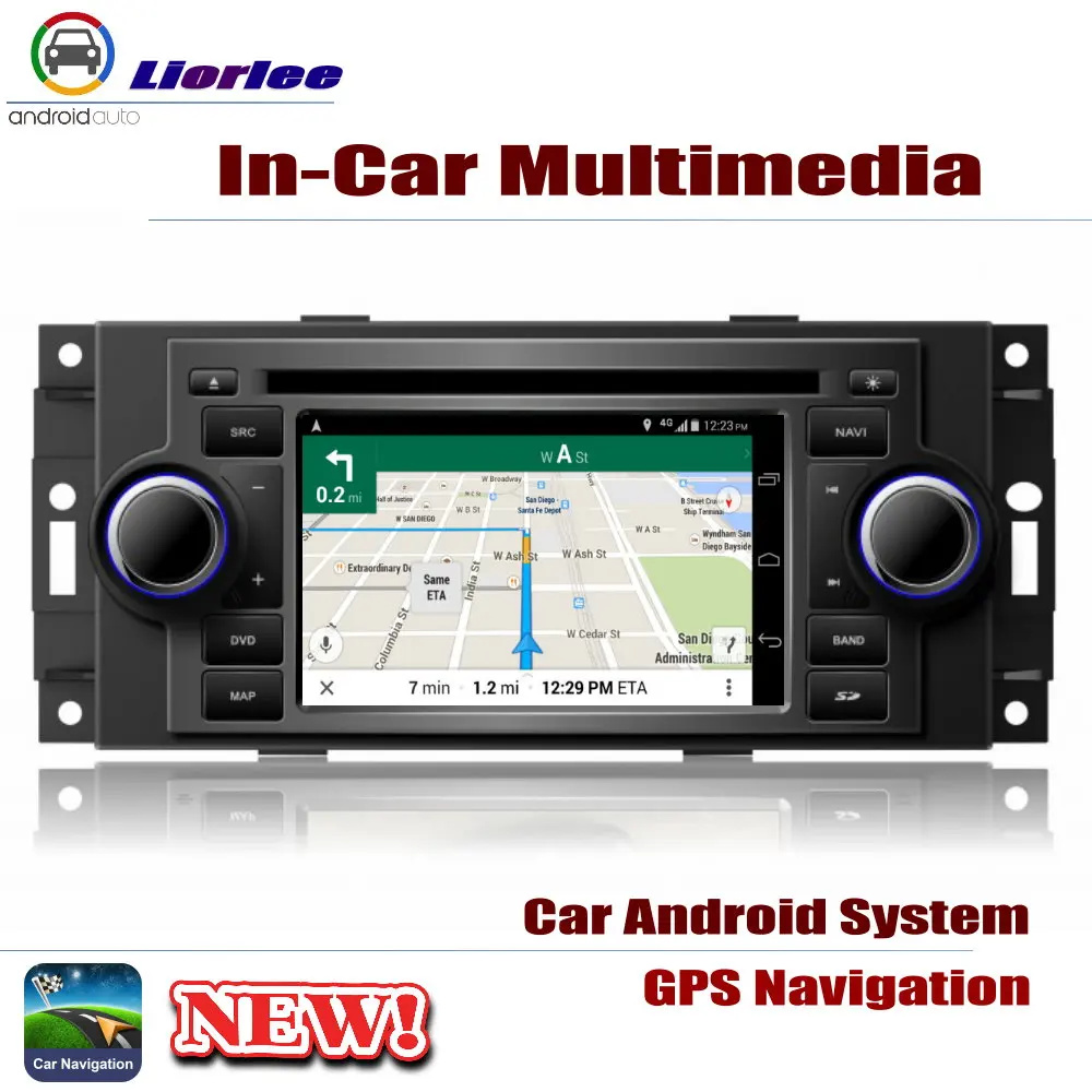 Perfect Auto GPS Navigation For Chrysler 300 2004~2007 Car Android Multimedia Player CD DVD Radio Stereo AMP BT USB SD AUX HD Screen 2