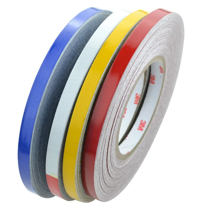 

1cm*46m Reflective Tape Sheeting Car Styling Reflect Sticker Auto Motorcycle Bike Decoration Decal Whole Body Color Strip Sheet