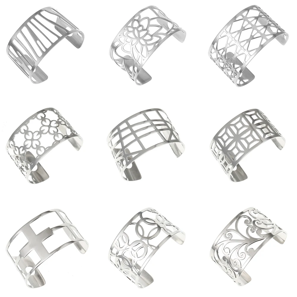 Legenstar Bangles For Women 40 MM Hollow Stainless Steel Cuff Bracelets&Bangles Bijoux Manchette Femme Bracelet Argent Pulseiras Legenstar Bangles For Women 40 MM Hollow Stainless Steel Cuff Bracelets&Bangles Bijoux Manchette Femme Bracelet Argent Pulseiras