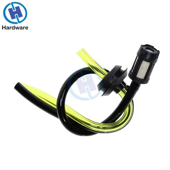 1pcs Replacement Fuel Hose Pipe + Tank Filter Spare parts for Strimmer Trimmer Brush Cutter Engine Garden Tools 1pcs 55cc 62cc da dle engine front exhaust pipe muffer pipe with somke device for dle 55 62cc engine