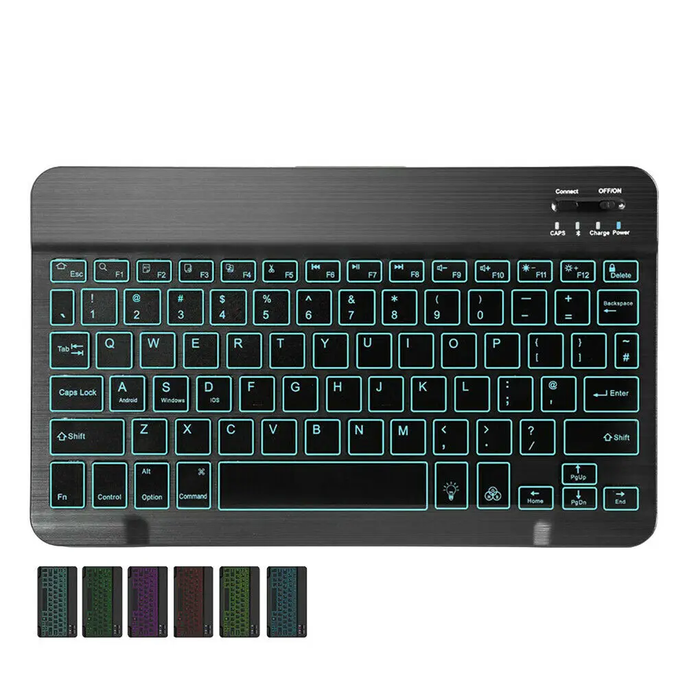 

Portable Layout Keyboard Ultrathin Backlit Illuminated Wireless Bluetooth Keyboard Chargeable IOS Android Windows High Quality