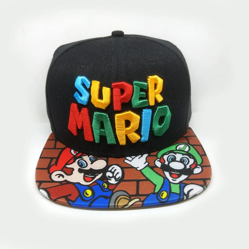 

New Super Mario Cap Hat Cosplay Props Baseball Hat Mario Bros Cosplay Cap Game Super Mario Hat For Adult Kids Cosplay Cap Unisex