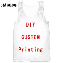 Мужская майка с 3D принтом LIASOSO создает свой собственный дизайн клиента Аниме/фото/звезда/Volete/певица шаблон/DIY жилет X0000