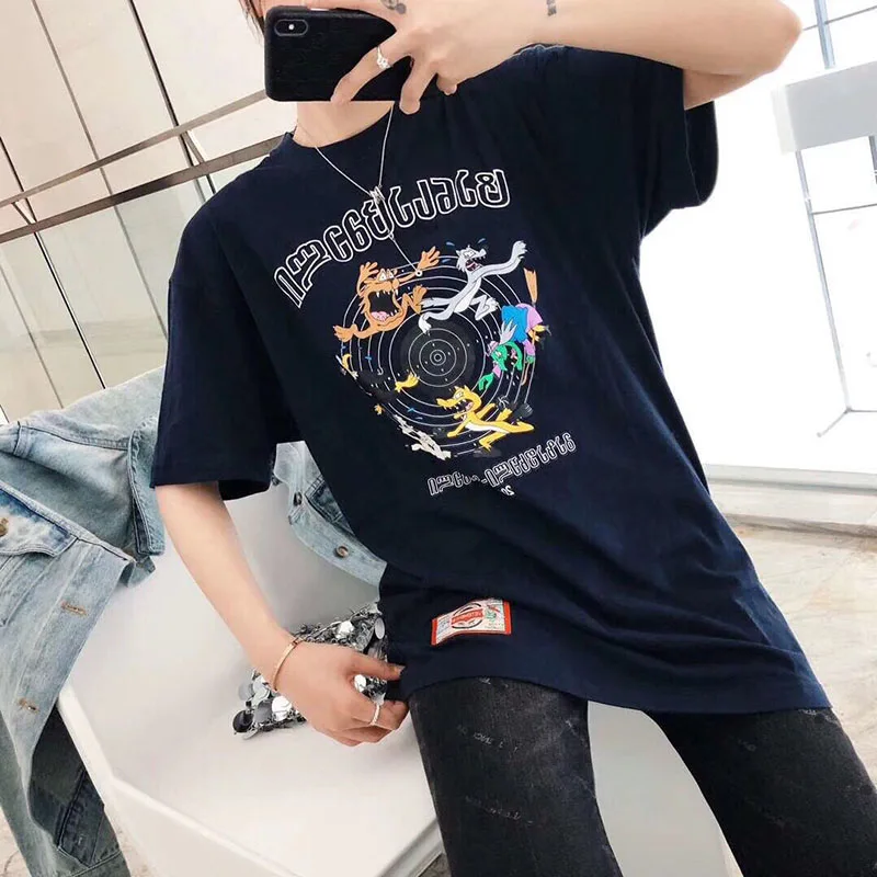 

Vetements 19SS Georgia Japan Tourist New T Shirts Men Women 1:1 Leisure Vetements Top Tees Embroidery Vetements Tshirt
