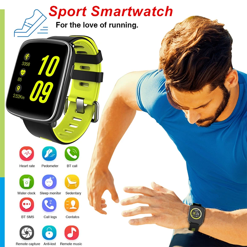 

Heart Rate Monitor Smart Watch Waterproof Bluetooth Sport Smartwatch Pedometer Call Reminder Alarm Clock Smart Watch Men