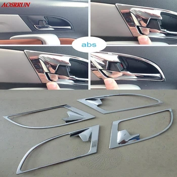 

4PCS car-styling Chrome door handle covers interior decoration ring sticker Car Accessories fit For Jac refine s5 2013 2014 2015