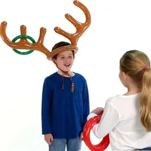 Милые игрушки в форме головы оленя для детей, надувные игрушки, воздушные шары для вечеринки, украшения на день рождения, игрушки для игр на открытом воздухе