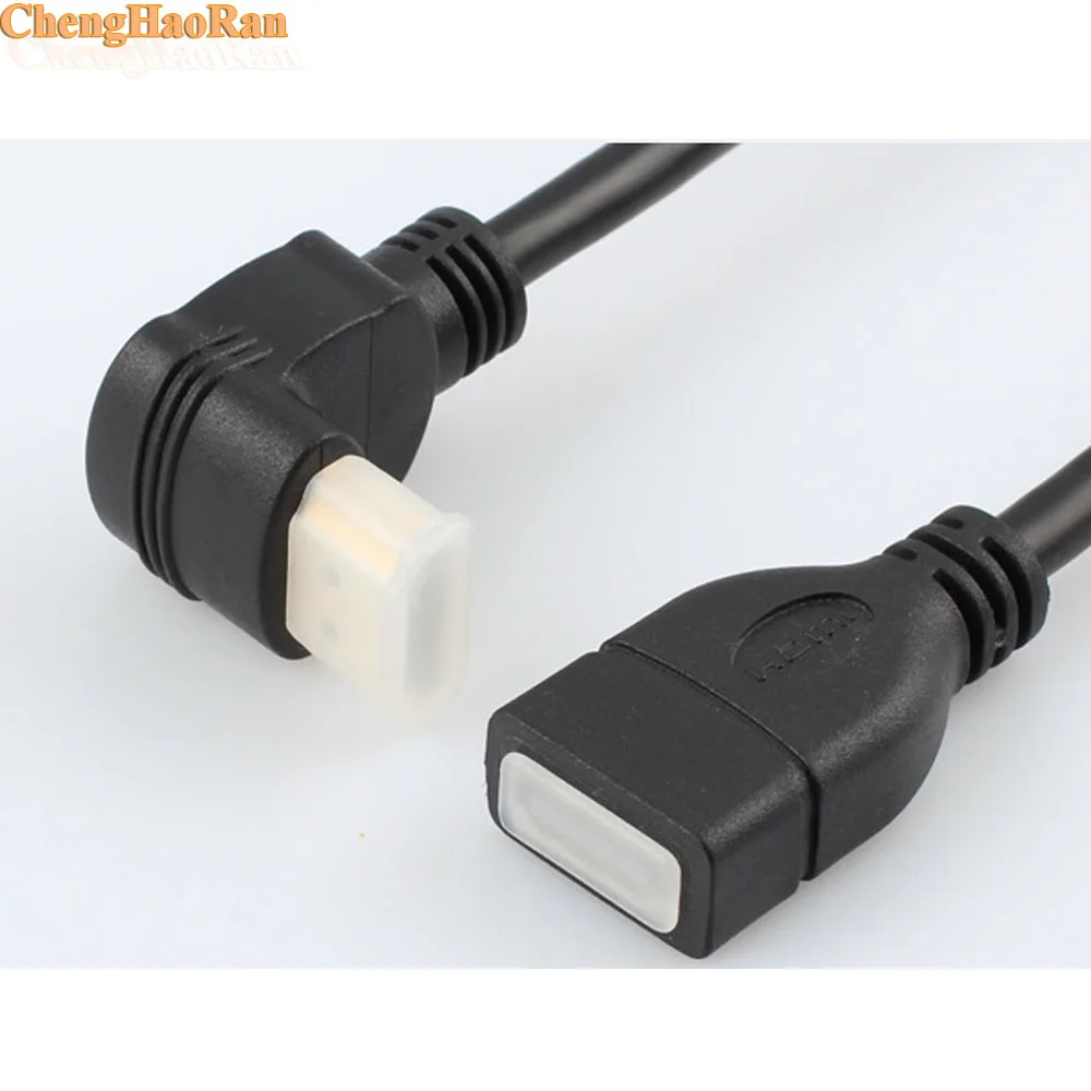 ChengHaoRan 1,4 версия Full HD 1080p HDMI кабель штекер до 90 градусов угол Мужской Аудио Кабель HDMI поддержка для PS4 3D tv DVD плеер