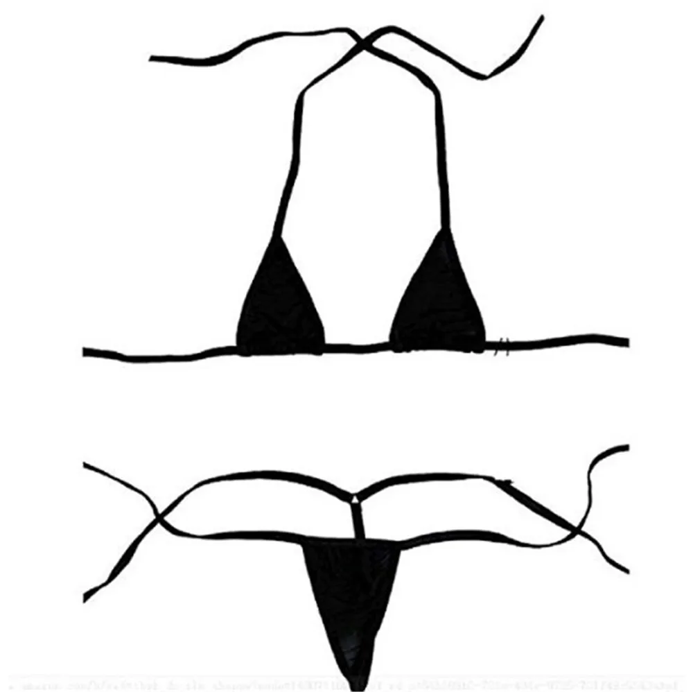 

bikini 2019 Sexy Sling triangle Open back Thong Japanese girl Beach Sunbathing swimwear women swimsuit biquini bikinis monokini