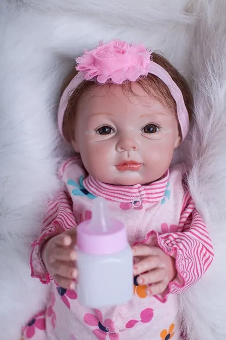 

Limited Collection 55cm Soft Silicone Reborn Baby Doll Toy Lifelike Kawaii Newborn Girl Baby-Reborn Play House Toy Birthday Gift