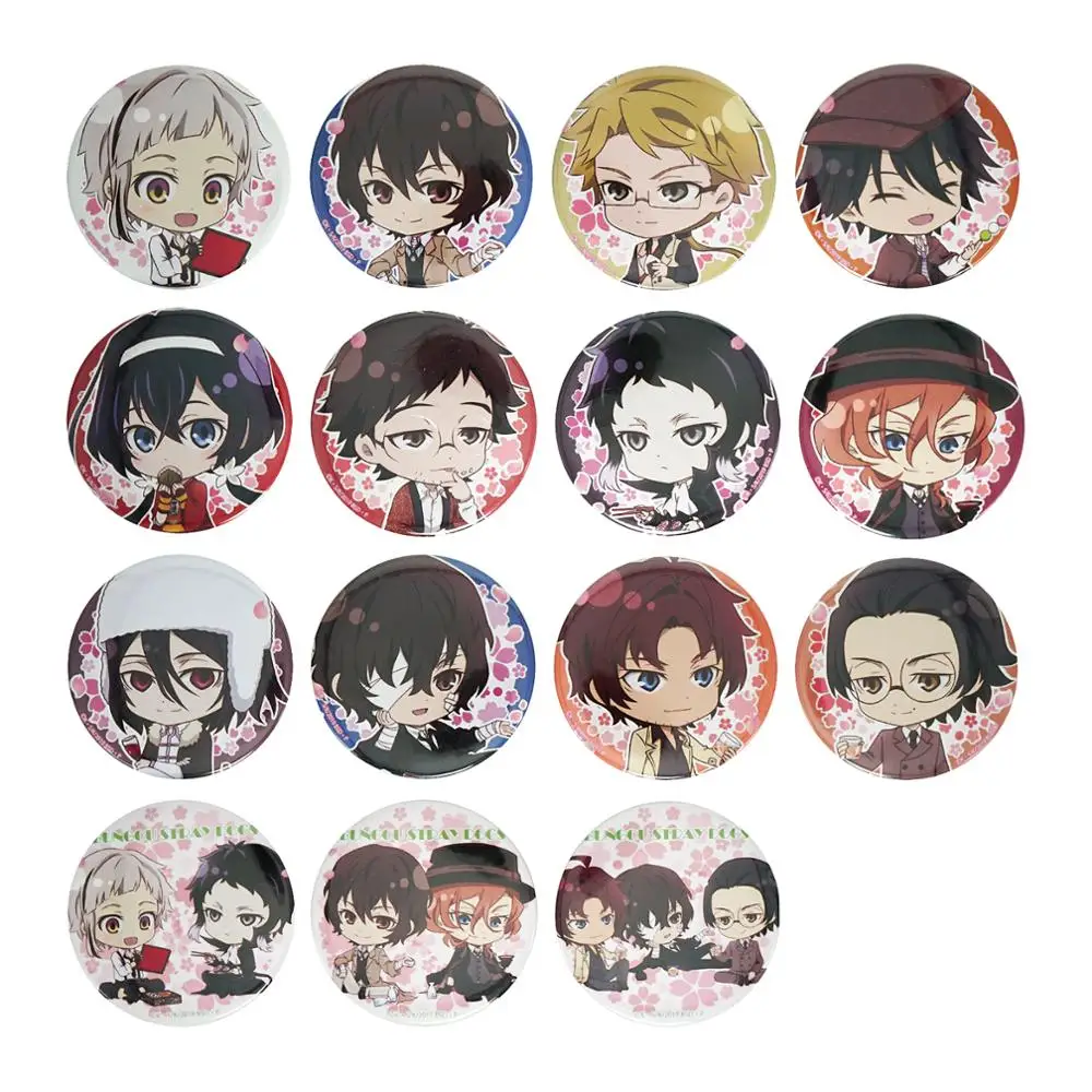 Bungo Stray Dogs Anime Nakahara Chuya Ryunosuke Akutagawa Dazai Osamu Puchichoko Spring Badge Buy At The Price Of 1 68 In Aliexpress Com Imall Com