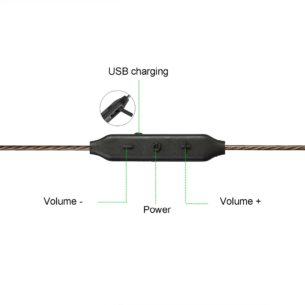 MMCX Apt X Bluetooth 4 1 Кабель адаптер для Shure SE215 SE535 SE846 SE315 UE900 Замена наушников Aptx кабели
