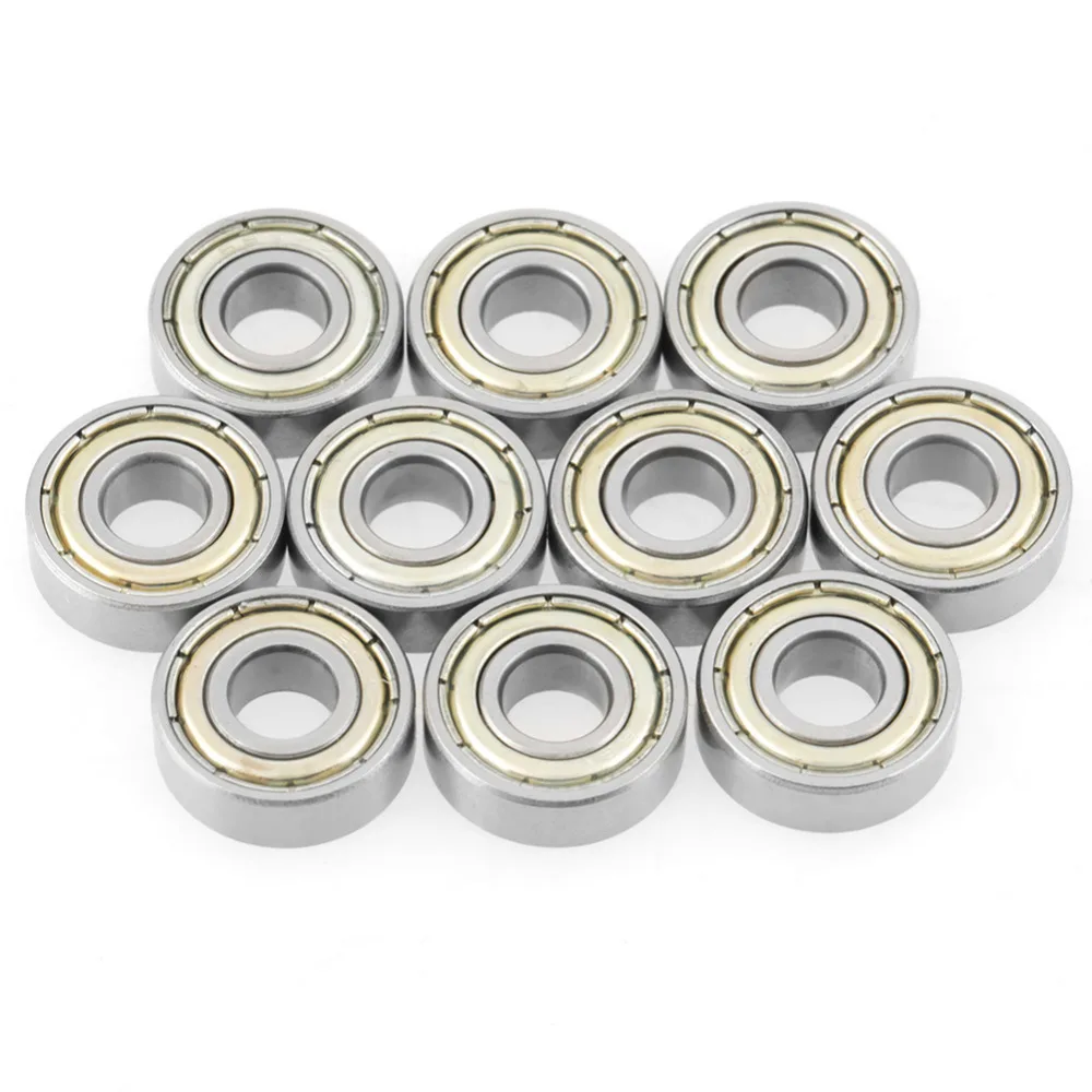 

10pcs Stainless Steel Ball Bearing 6x15x5mm Miniature Skateboard Deep Groove Steel Sealed Ball Bearings for 696ZZ 619/6 R-1560Z