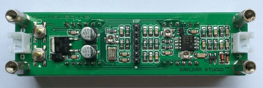 Синий цвет 1 МГц~ 1 ГГц 6 led RF сигнала счетчик частоты частотомер тестер бесплатно