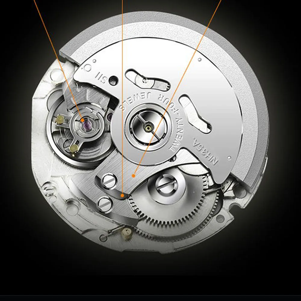 Лидирующий бренд NEDSS Swiss H3 Тритий часы Citizen автоматический механизм наручные часы Италия натуральная кожа часы механические часы