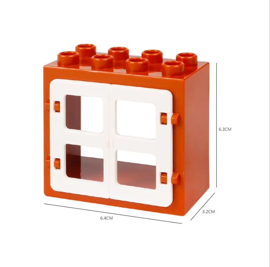 Lzaeso дом замок окно Игрушки Блоки Модель Building DIY творческие кирпичи игрушки