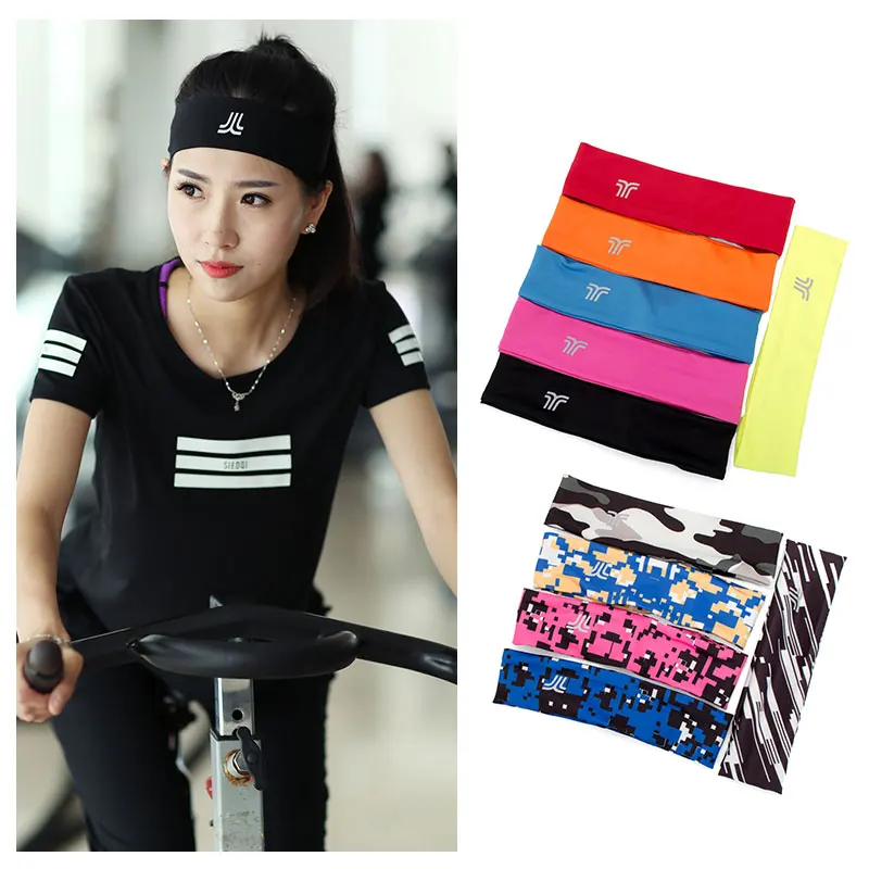 

2018 New Yoga Hair Band Headband Women Men Elastic Sports Hairbands Running Anti-slip Sweat Absorb Headband TUMBAK D410