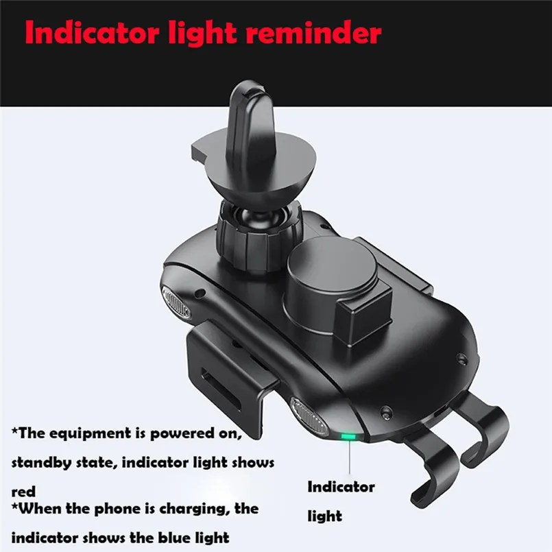 QI Wireless Car Fast Charger iPhone Mount Holder For Samsung S9 S8 Plus S7 Edge XS 8 2-IN-1 Fast Wireless Car Charger 30AP1219
