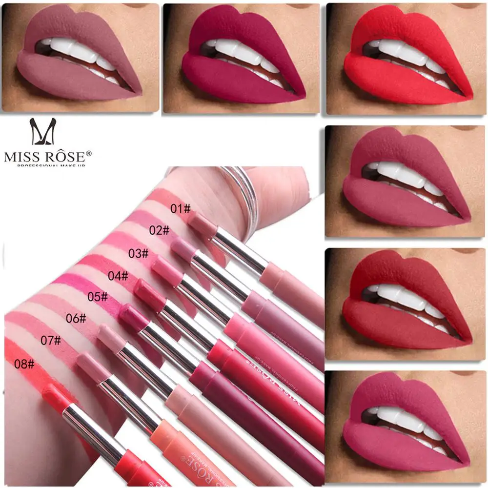 MISS ROSE водостойкая ручка для губ с двойной головкой карандаш Длительное Действие