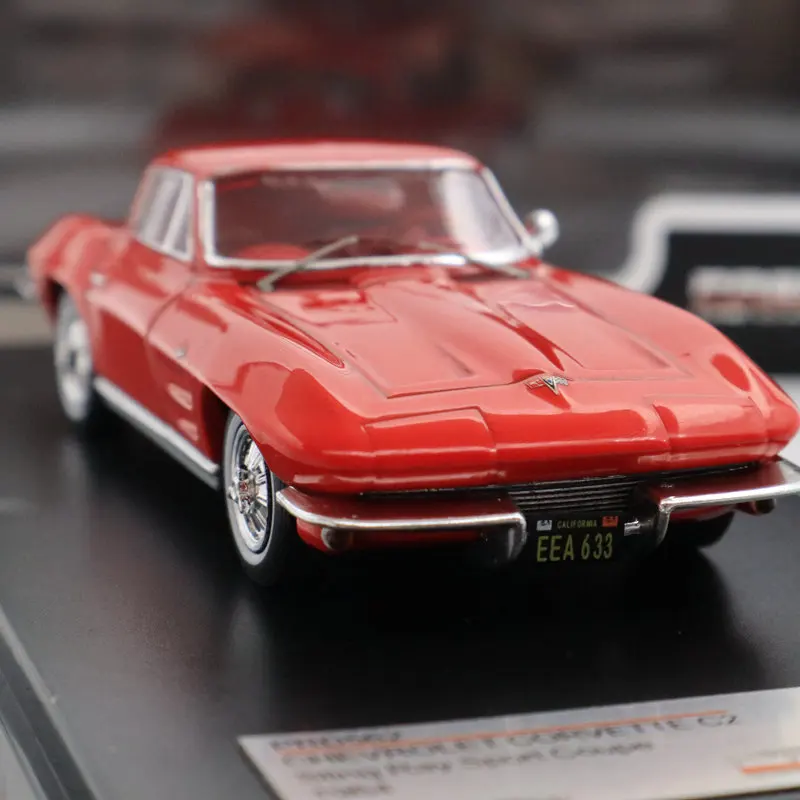 IXO Premium X 1:43 Chevrolet Corvette C2 красный/C4 синий спортивного купе Смола Модели игрушки автомобиля Ограниченная серия коллекции