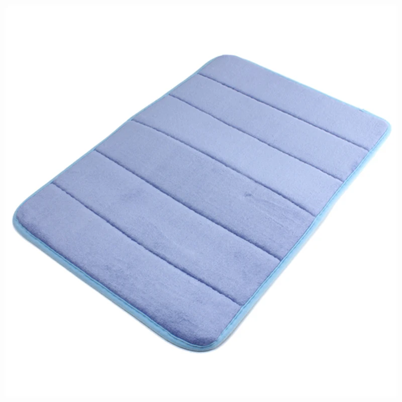 MEMORY FOAM BATHROOM MAT TOILET CARPET NON SLIP Bluein Mat from Home & Garden on